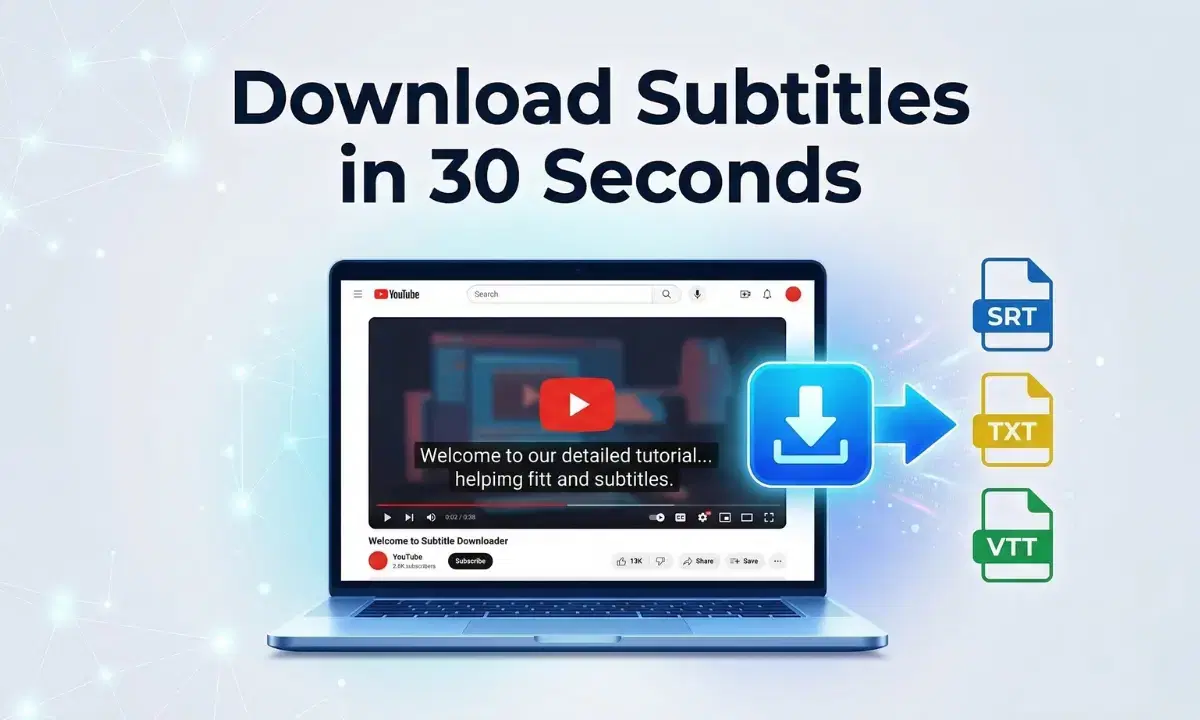 YouTube Subtitle Downloader: How to Download Subtitles from Any YouTube Video (Free)