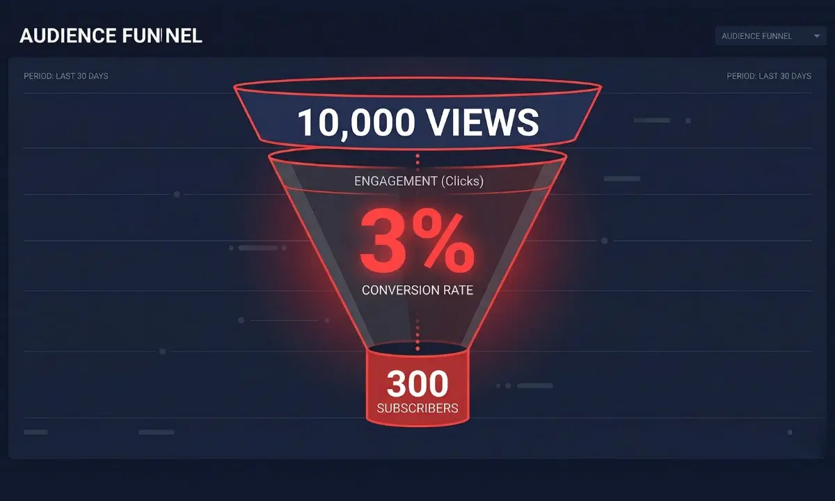 YouTube RPM Calculator funnel